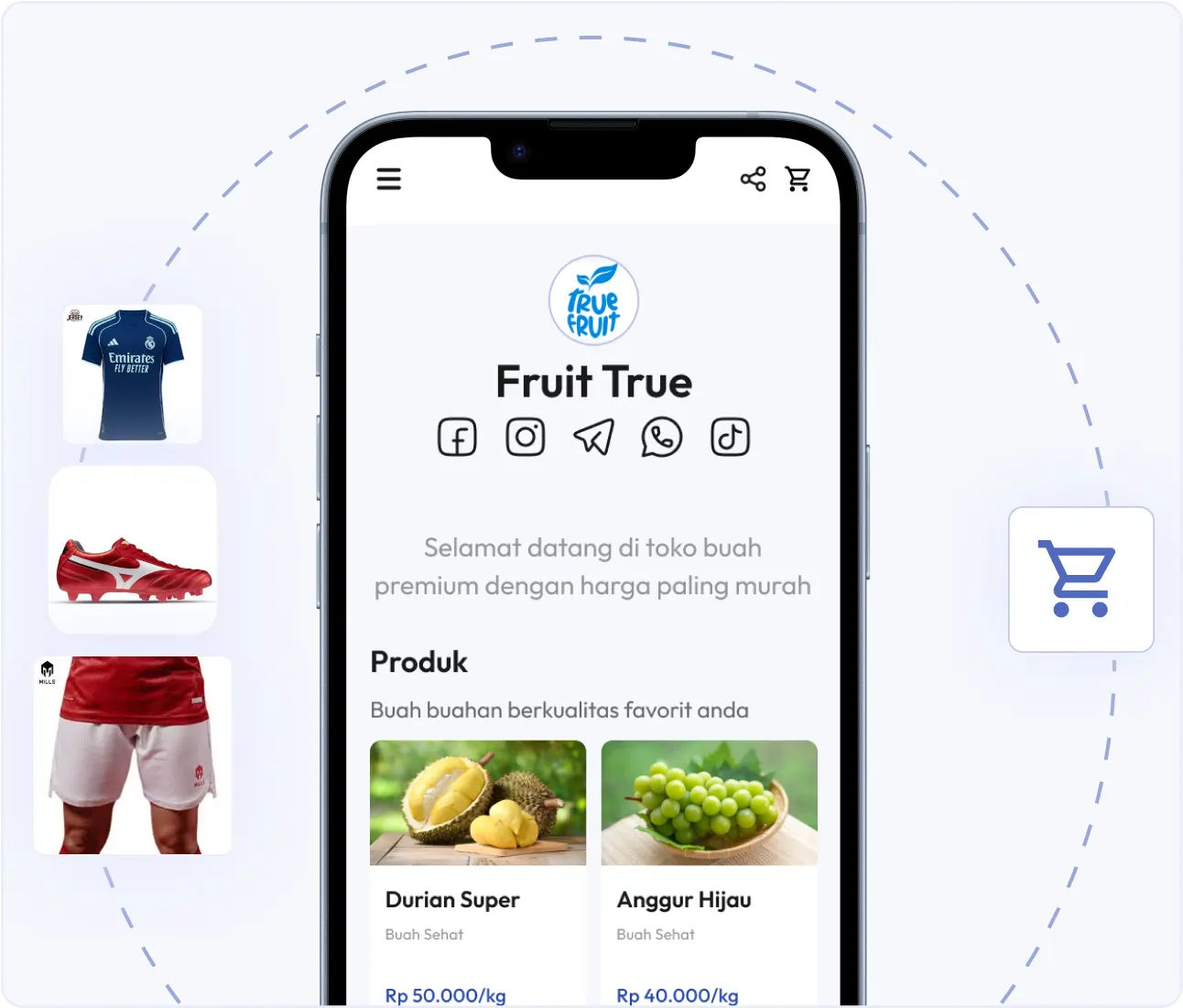 Tampilan Toko Profesional